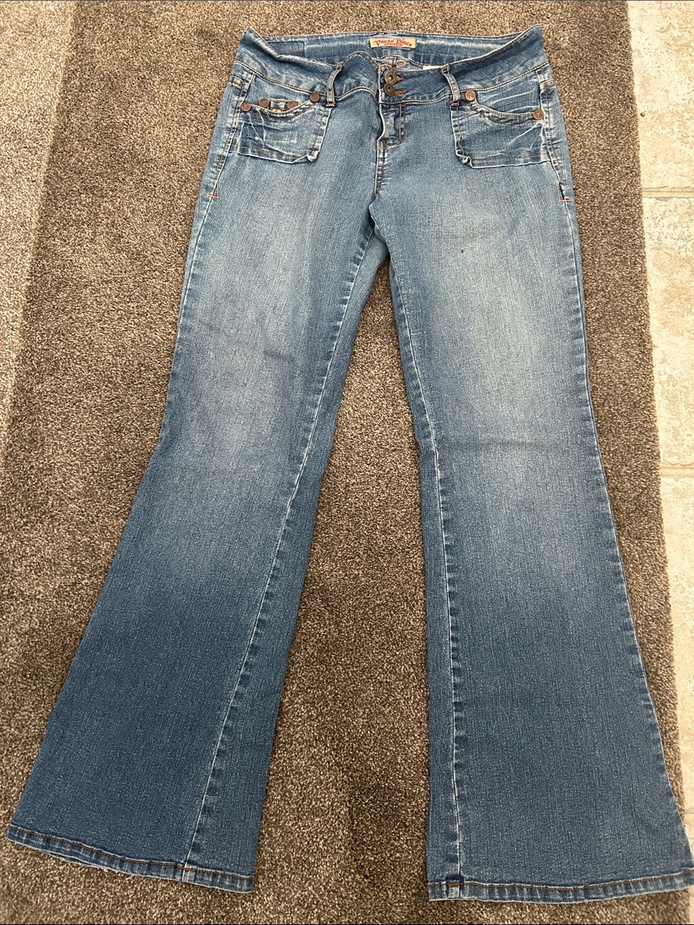 Paris Blues Medium Wash Flared Jeans